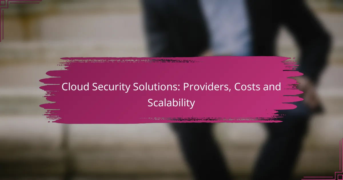 Soluții de Securitate Cloud: Furnizori, Costuri și Scalabilitate