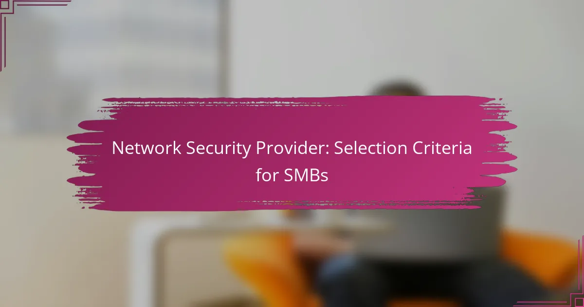 Furnizor de Securitate a Rețelei: Criterii de Selecție pentru IMM-uri
