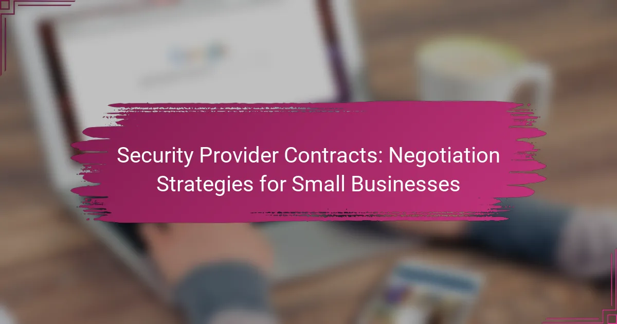 Contracte cu Furnizorii de Securitate: Strategii de Negociere pentru Afaceri Mici